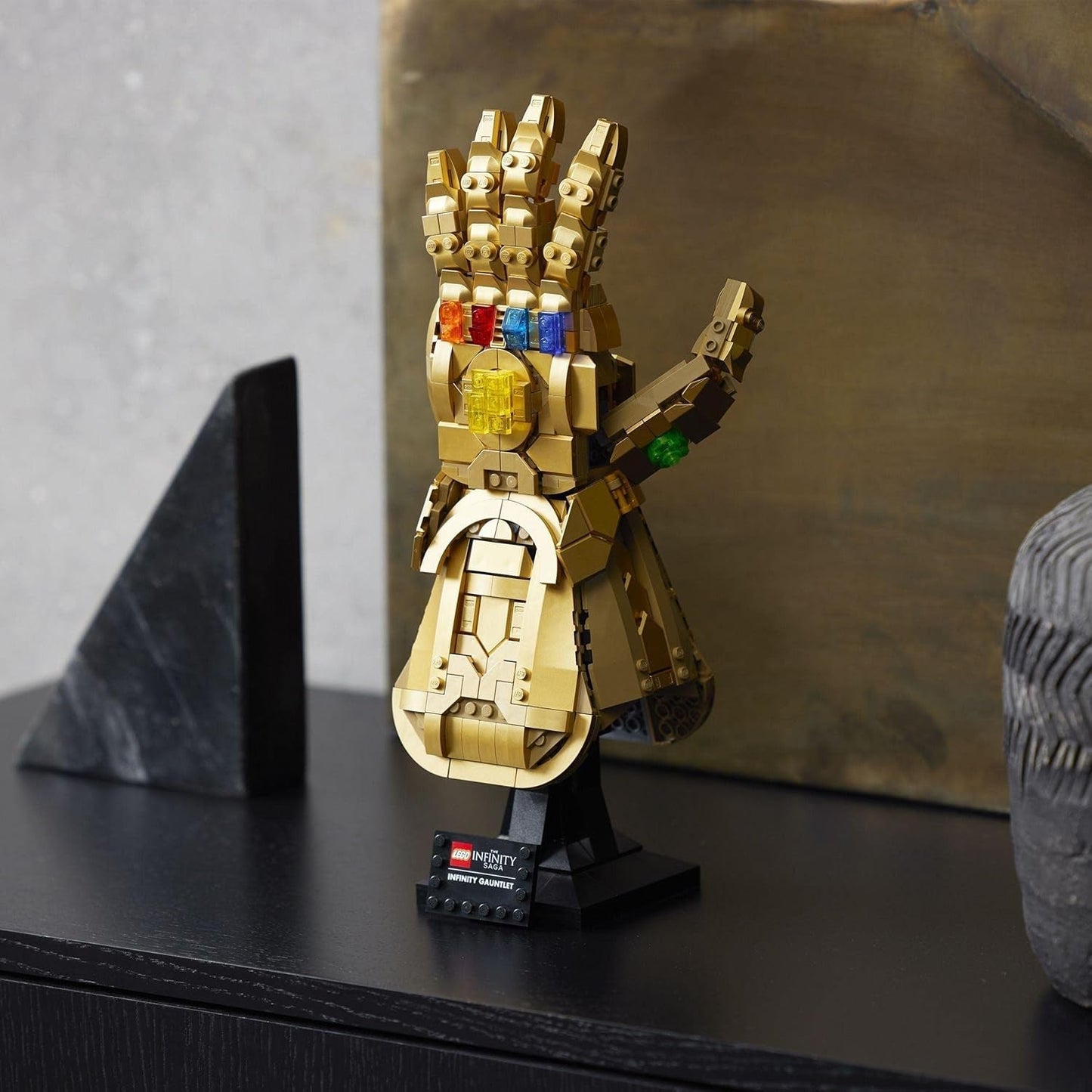 LEGO 76191 Marvel Super Heroes Infinity Glove Avengers Thanos Handske Modelbyggesæt til voksne Fanvare Gave til Mænd Kvinder Hendes Ham Byggesæt Besuche den LEGO-Store