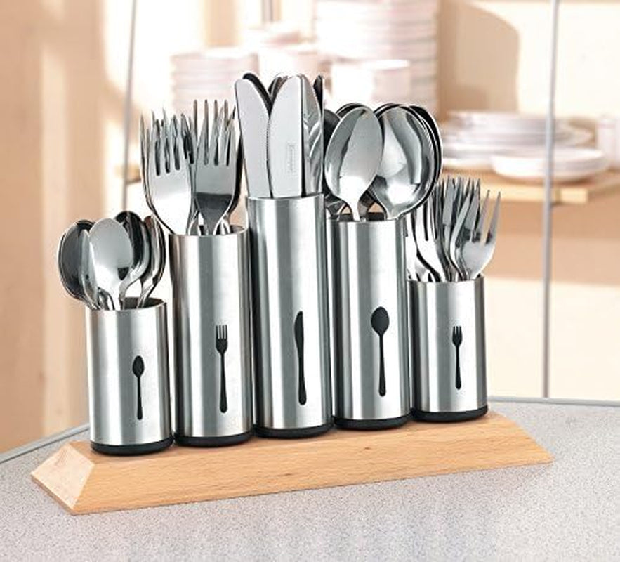Rustfri bestikholder, 1 pakke, sølv Kitchen Naty Shop A 2 stk