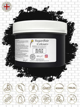 Madfarve Sugarflair Max Concentrated Sort, højkoncentreret madfarve til marcipan og fondant, pastafarve Max Concentrate - 400 g
