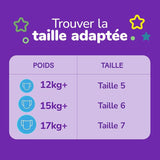 Huggies Pull-Up Trainer Dagbleer til drenge - 2-4 år Størrelse 6-7 Pull-Up bleer (40 bukser) - Toilettræningsbukser til nem toilettræning - Lær fra vådt til tørt