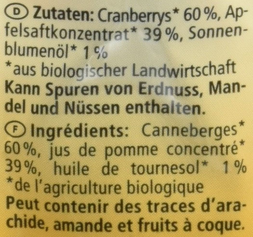 Økologiske tranebær, 100 gram Naty Shop dehydrerede produkter