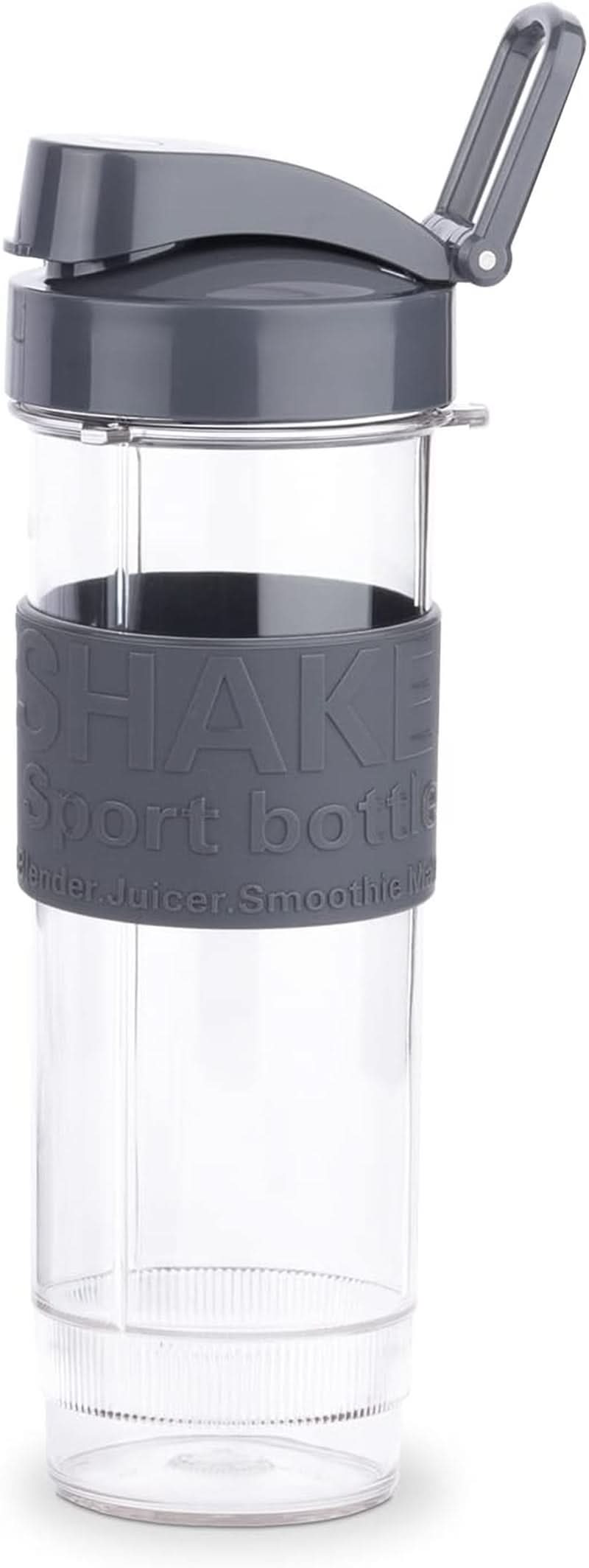 H.Koenig Smoothie Maker SMOO9 - Mini Standmixer - Mini Blender - 300 Watt - 570 Ml - Edelstahl - 2 Kunststoffflaschen - Bpa-Frei, Grau Kitchen Naty Shop