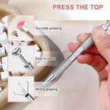 Nagelkunst Schwammpinsel,100 Stück Nail Art Schwämme Mit Metallgreifer,Nagels Zubehör Sponge,Nagel Pinsel,Maniküre Zubehör Für Nägel,Um Eine Varaudzen Von Gradient Nail Art Patterns Zu Ersetlen