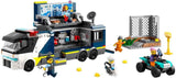 LEGO City politibil med laboratorium, 4 politisæt og legetøjsvogn til børn, gave til drenge og piger fra 7 år og opefter, plus 5 minifigurer - 2 politimænd, 1 videnskabsmand og 2 skurke 60418 byggesæt Beuche den LEGO-Store