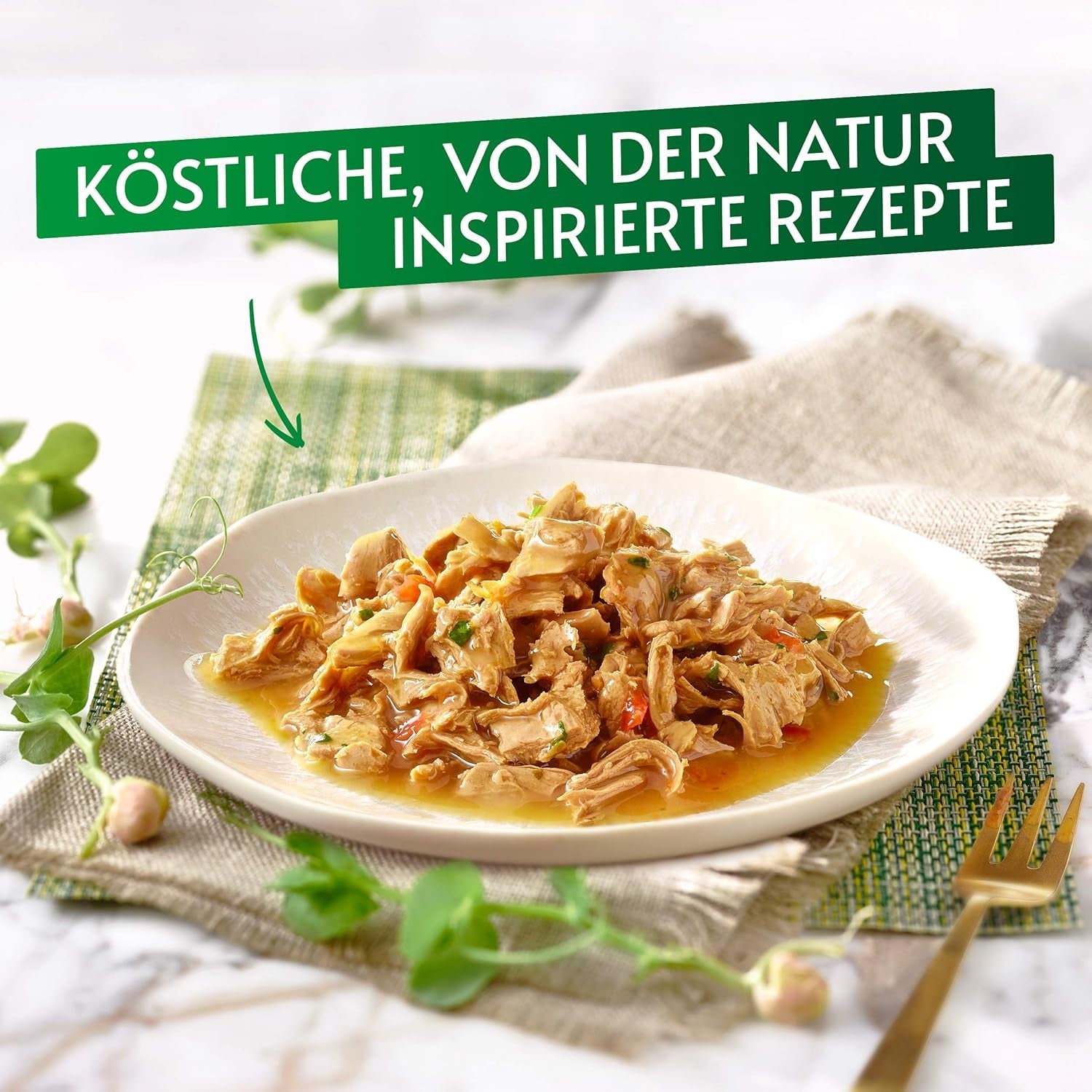 Gourmet Nature's Creation våd kattefoder i gelé, naturlig kalkun, pakke med 12 (12 x 85 g)