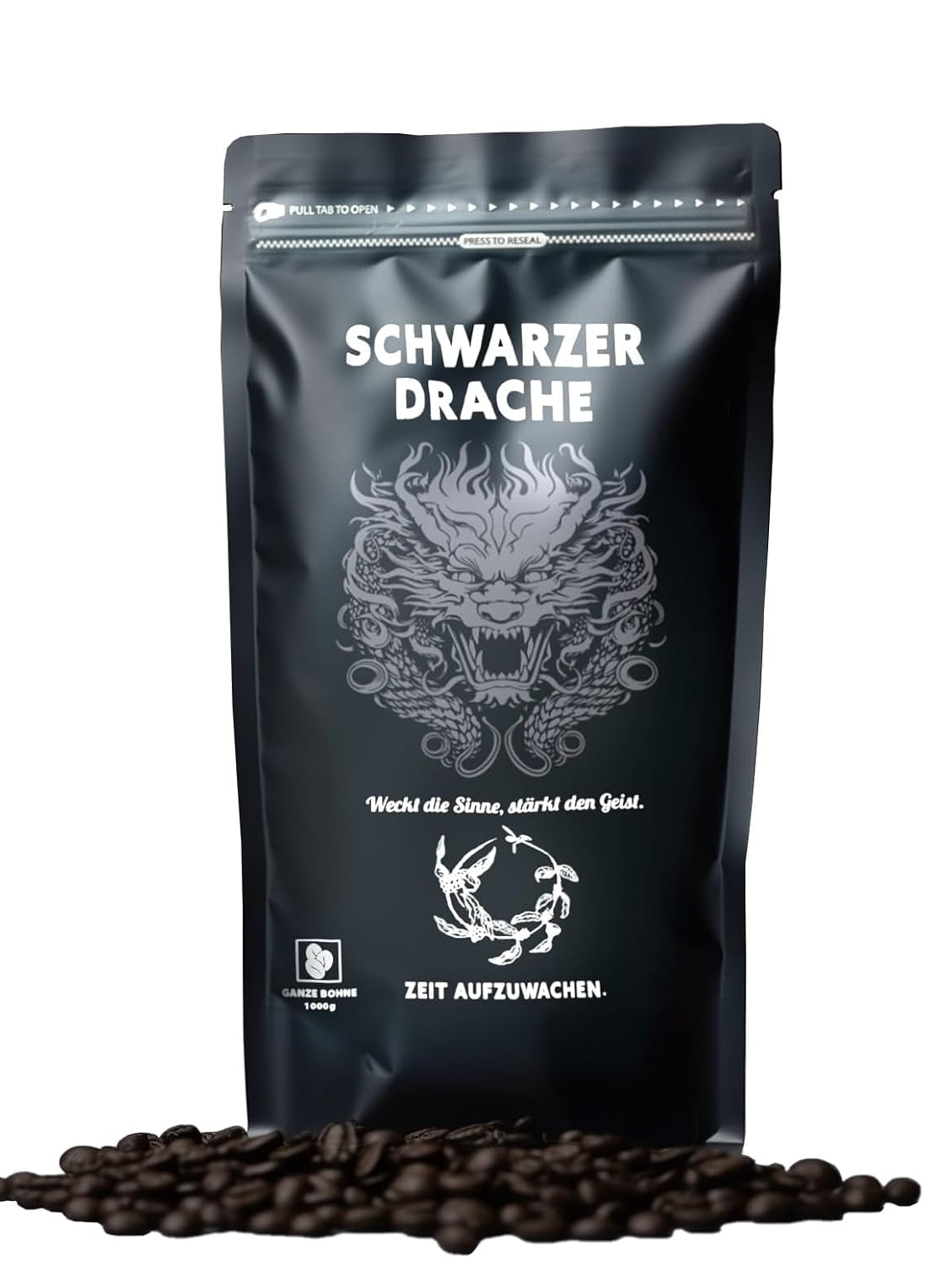 Black Dragon Espresso 100% Robusta - Ekstra stærke ristede kaffebønner - Meget stærk og fyldig kaffe med højt koffeinindhold - Meget stærk espresso