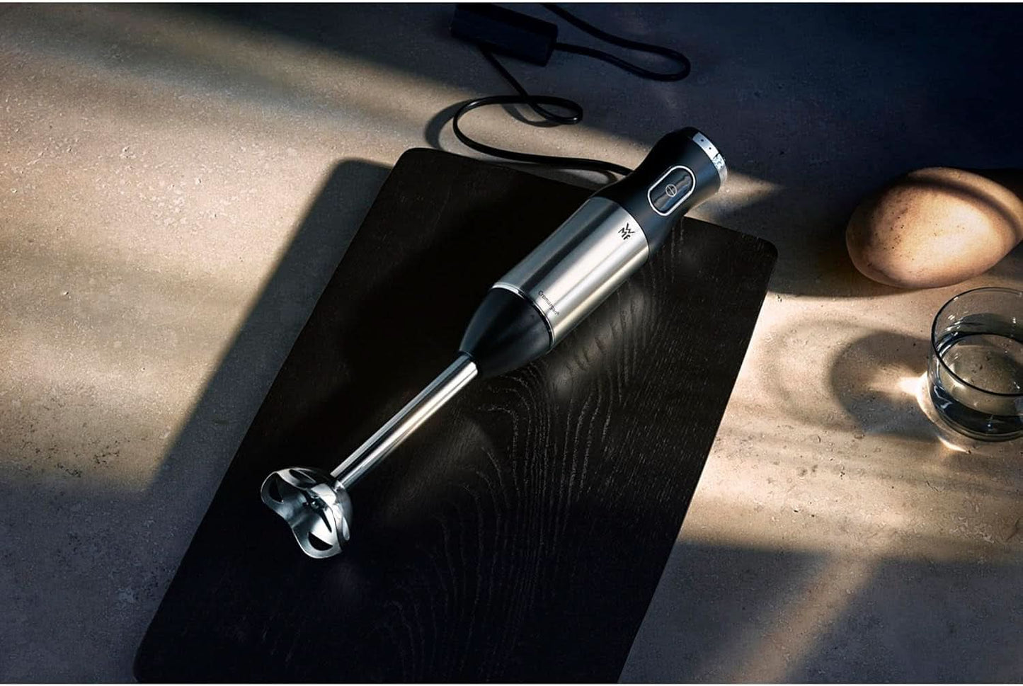 WMF Kult X Edition Stabmixer, Zauberstab 600 W, Pürierstab Edelstahl Mit Variabler Geschwindigkeitsenstellung, Purierstab Edelstahl Matt Kitchen Naty Shop