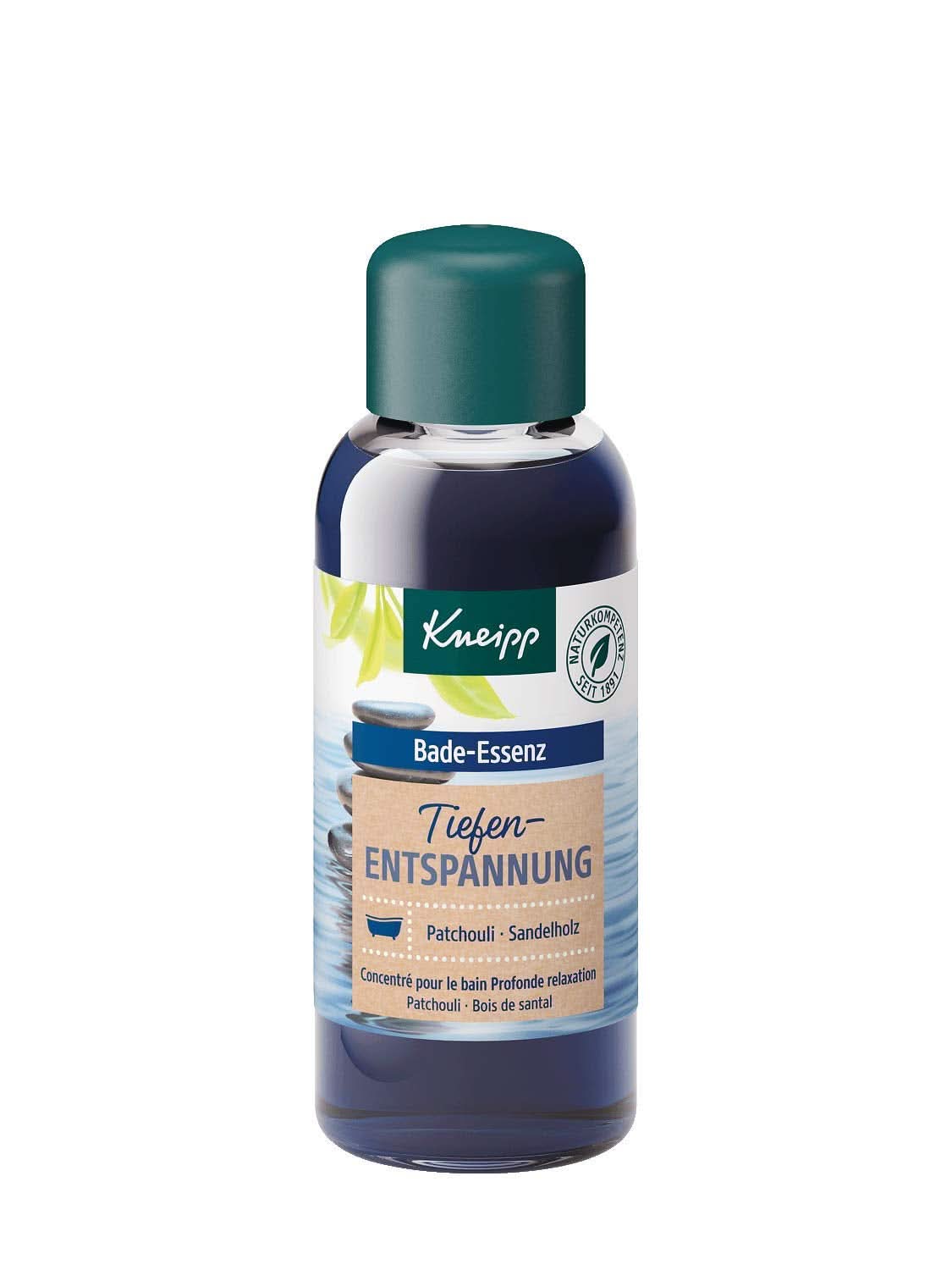Kneipp, badeolie med naturlig patchouli æterisk olie og sandeltræekstrakt til dyb afslapning og beroligende, 100 ml Naty Shop