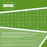 Amig - Slangerulle | til 1/2" slanger | maks. 60 m rullet | med håndsving for nem oprulning | polypropylen | orange og grå