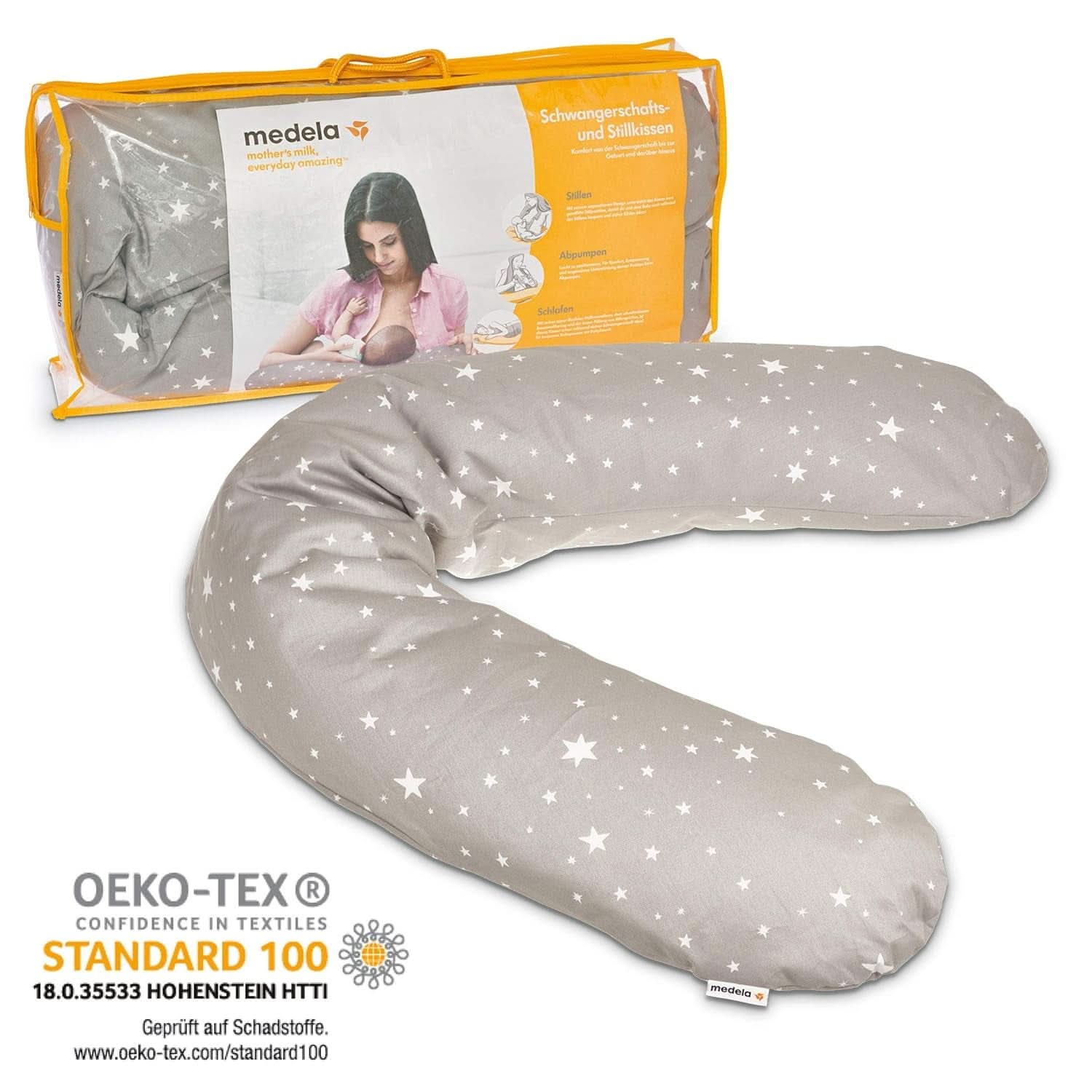 Medela Graviditets- og ammepude - Fyldt med Eps mikroperler Tilbehør Mad og amning Bebe Naty Shop