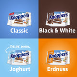 Yoghurt – 4 x 200 g – Vaffelskiver fyldt med yoghurt og nougatcreme, hasselnødder og kakao