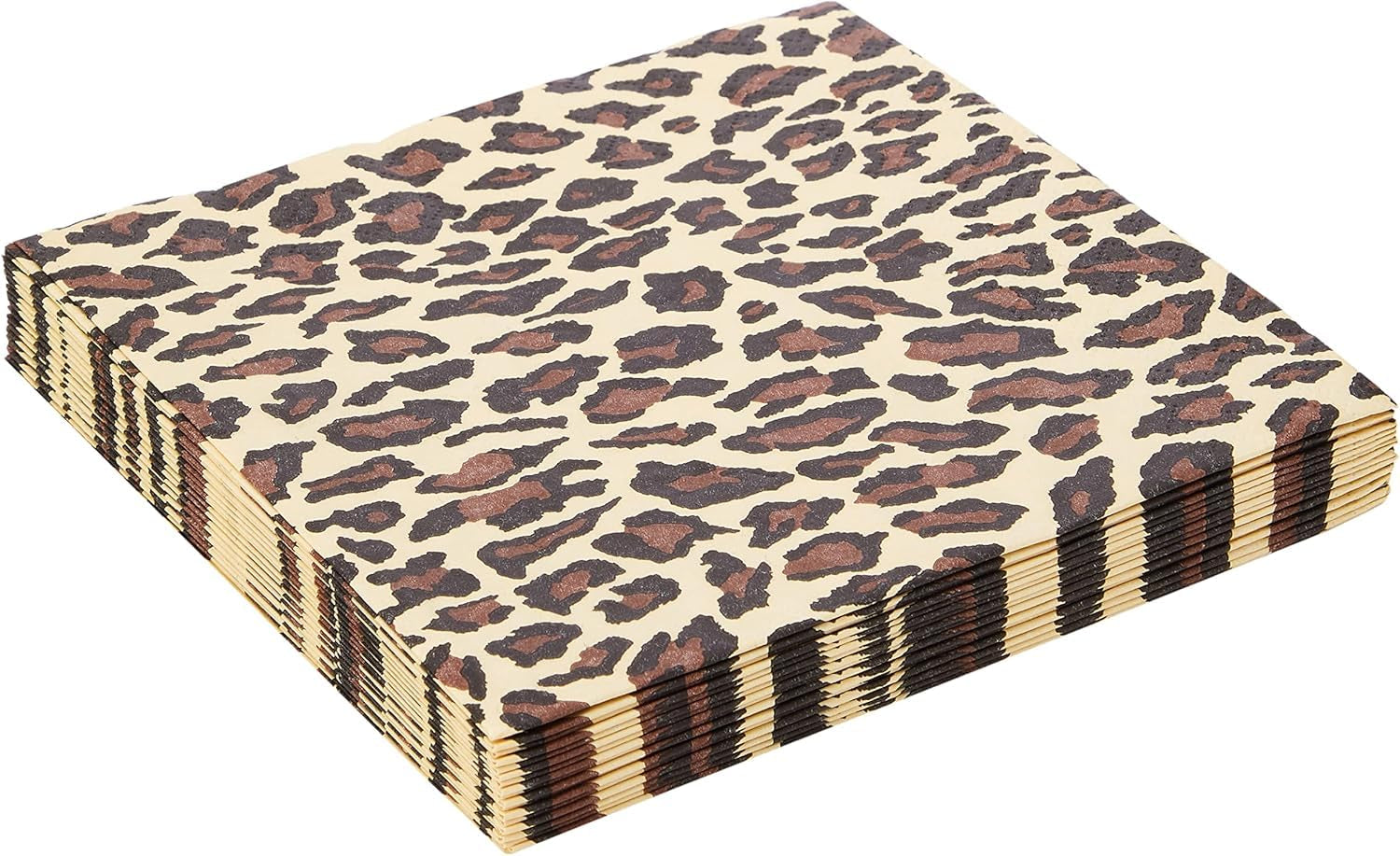 Anniversary House Tiflair frokostservietter, leopardprint, 3-lags, flerfarvet, 33 cm