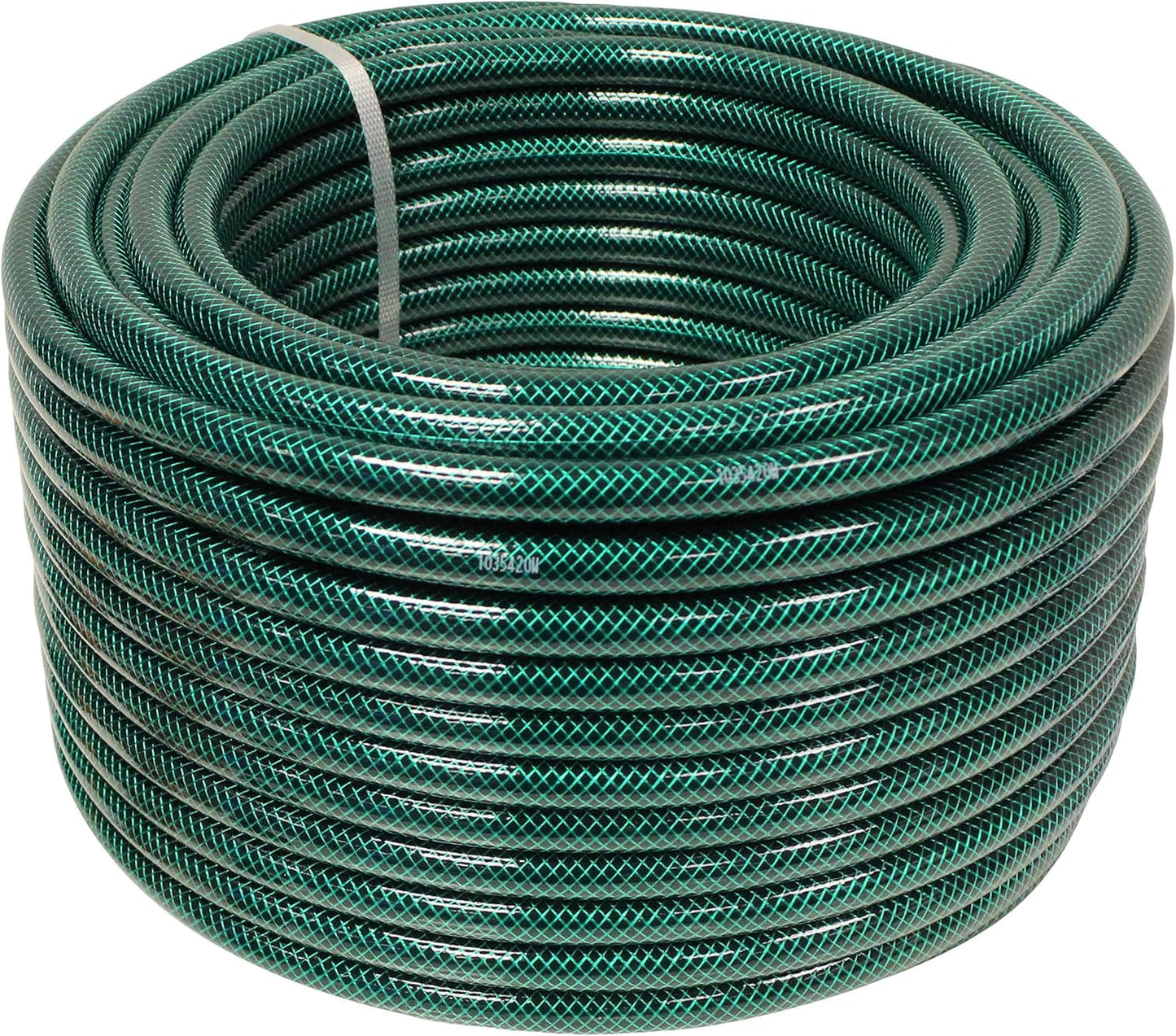 Faithfull haveslange 50 m (164 fod) forstærket 12,7 mm (1/2 tomme) diameter - kraftigt PVC-rør, grønt