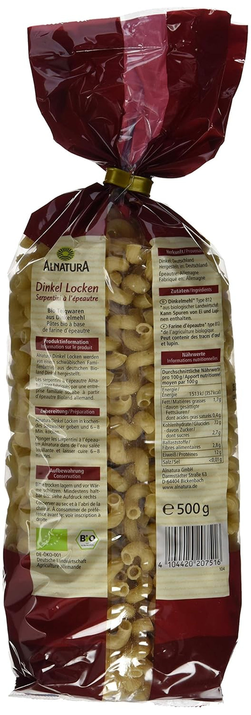 Økologiske speltkrøller, 500g