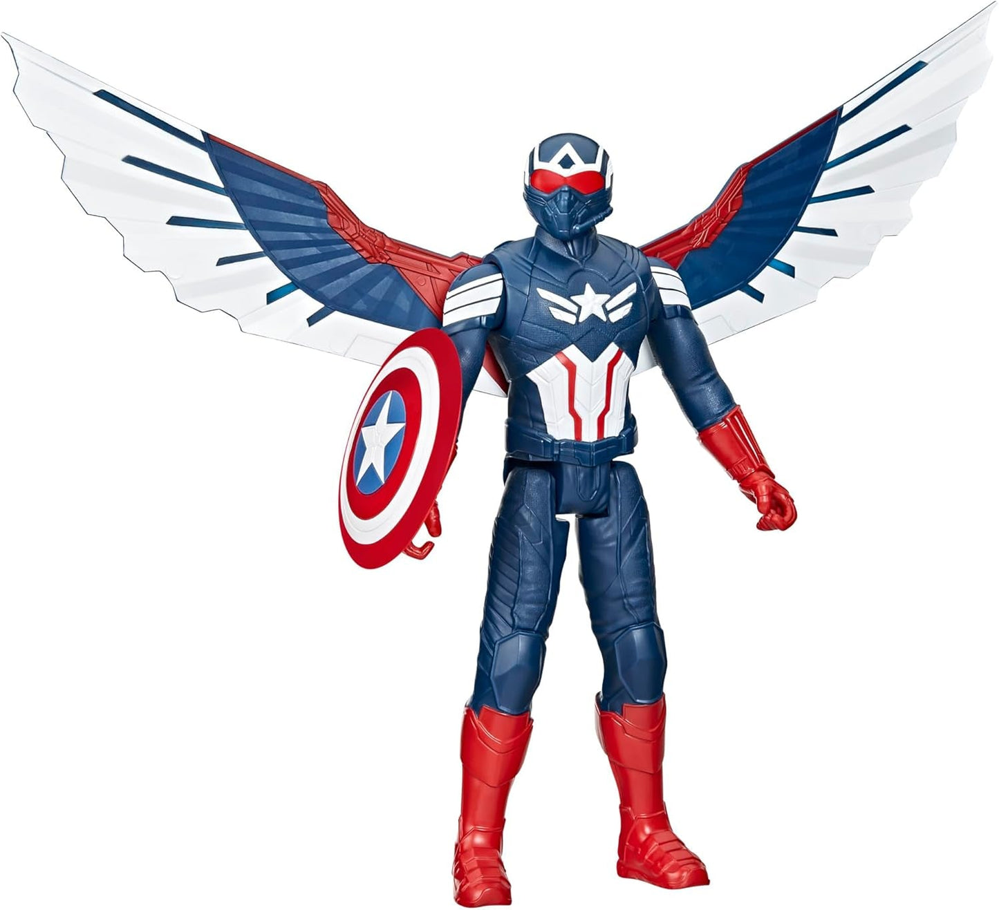 Marvel Studios Captain America Brave New World, Captain America Deluxe actionfigur, 30 cm actionfigurer Naty Shop Standard titel