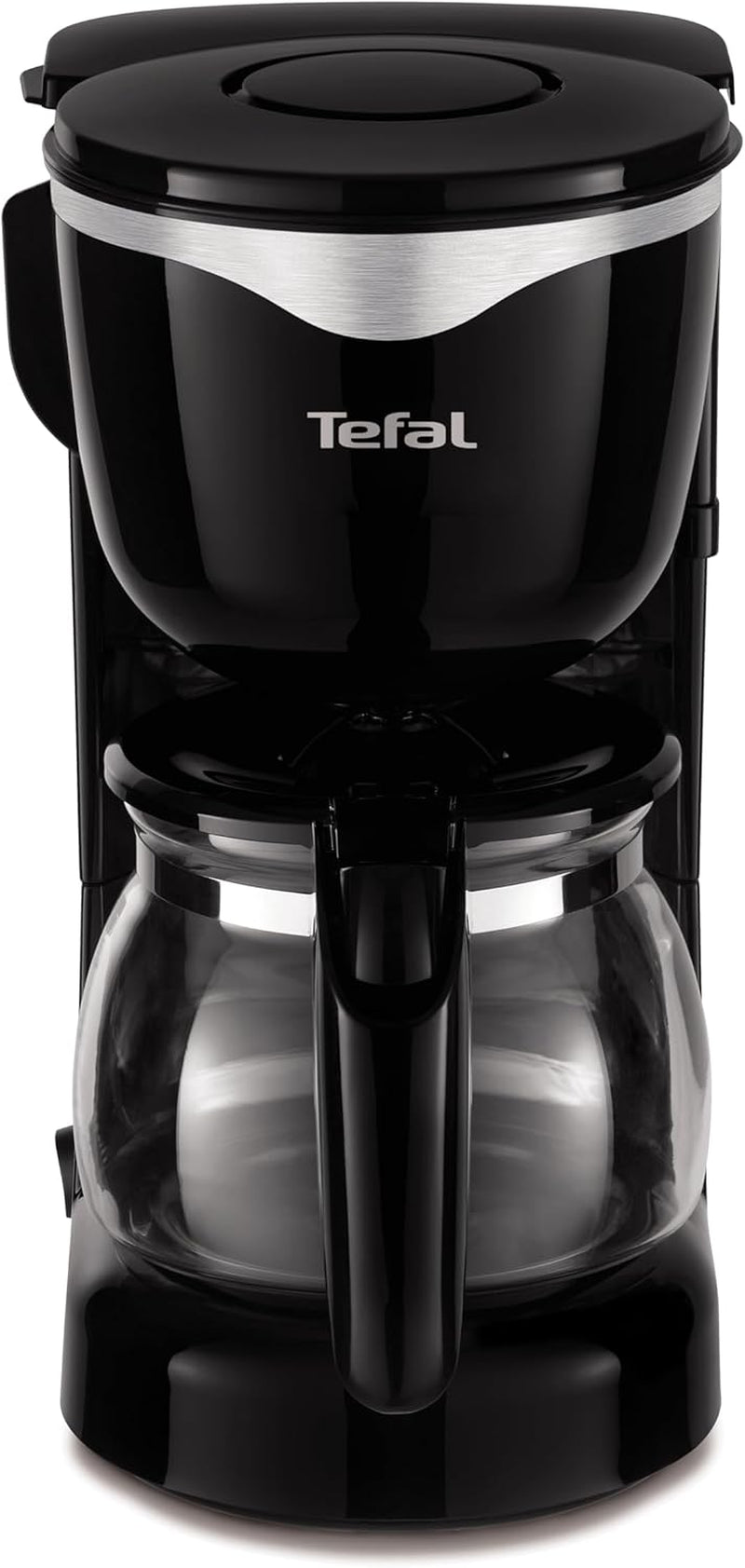 Tefal CM3408 Mini kaffemaskine i glas (600 W, 6 kopper) sort/rustfrit stål, CM340811