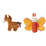 41174 Rattlesnake Red Stars Babylegetøj til piger og drenge anbefalet fra fødslen Brun & 41181 Red Stars Butterfly Catcher Legetøj piger og drenge Babylegetøj anbefalet fra fødslen Orange Bebe Naty Shop Legetøj Standardtitel