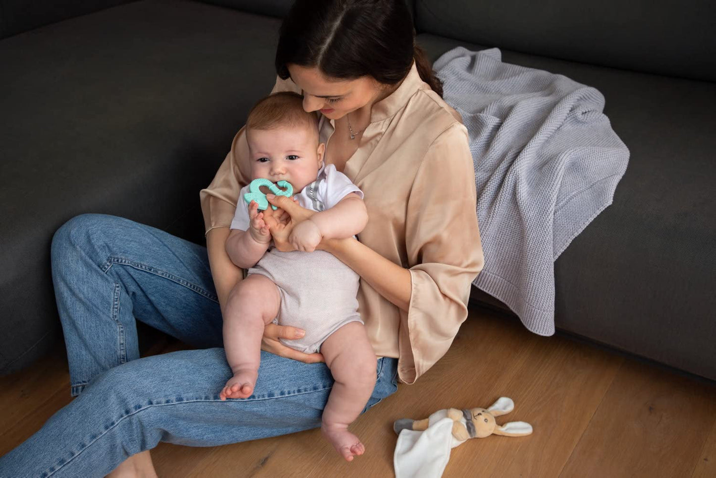 Chicco Soft&Clean bidering øgle, blå, 2M+