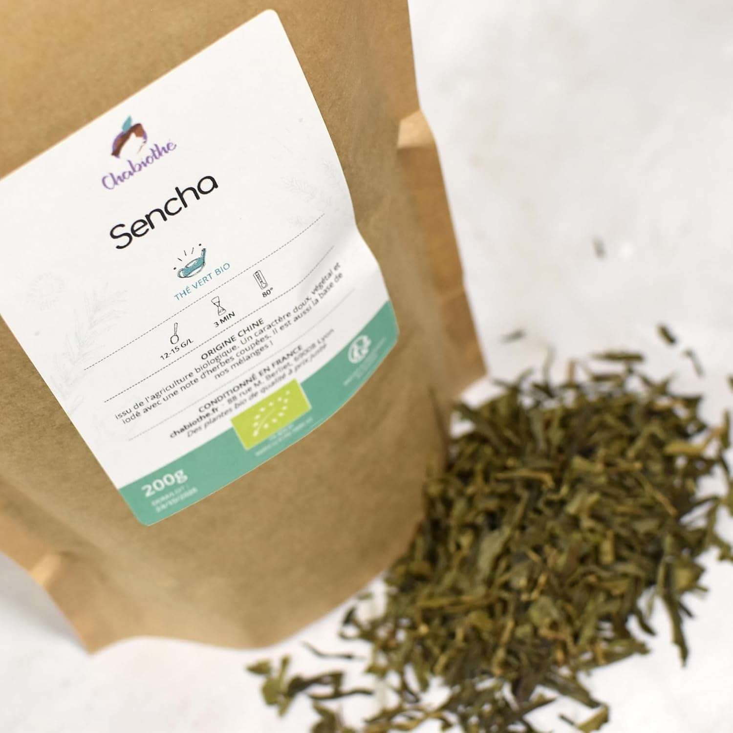 Sencha grøn te BIO 200G - - Naturlig grøn te