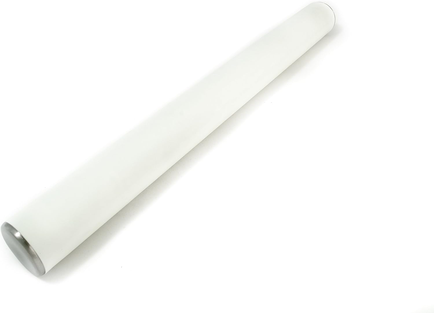 Städter professionel kagerulle med silikoneoverflade, Ø 5 cm, L 49 cm, til perfekt rulning af fondant og marcipan, fødevaregodkendt silikone, hvid