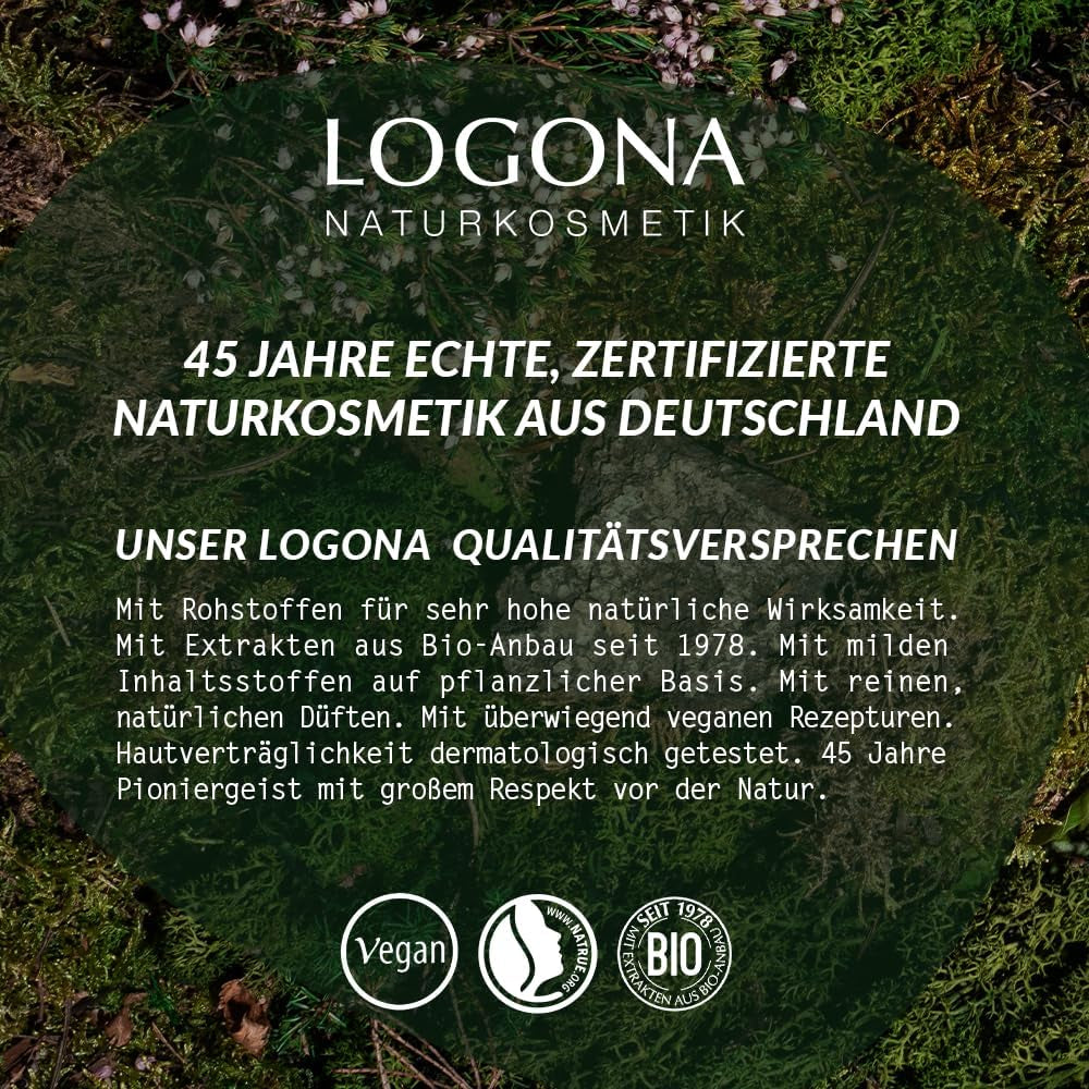 LOGONA Natural Cosmetics Plant Hair Color Cream 240 Nougat Brown, Naturlig farvestof til brunt hår med henna, farvecreme til brune toner, farvning til mørkt hår, 150ml Hårfarve Naty Shop