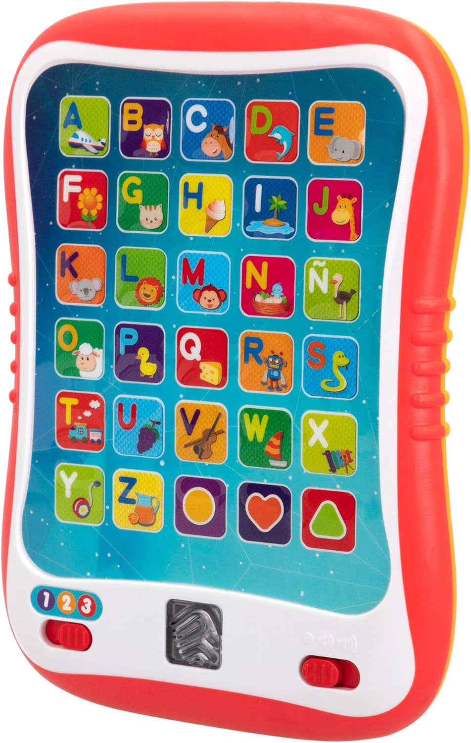 winfun ColorBaby 44256 Læringsbakke med lys og lyd Babylegetøj Naty Shop pædagogisk tablet
