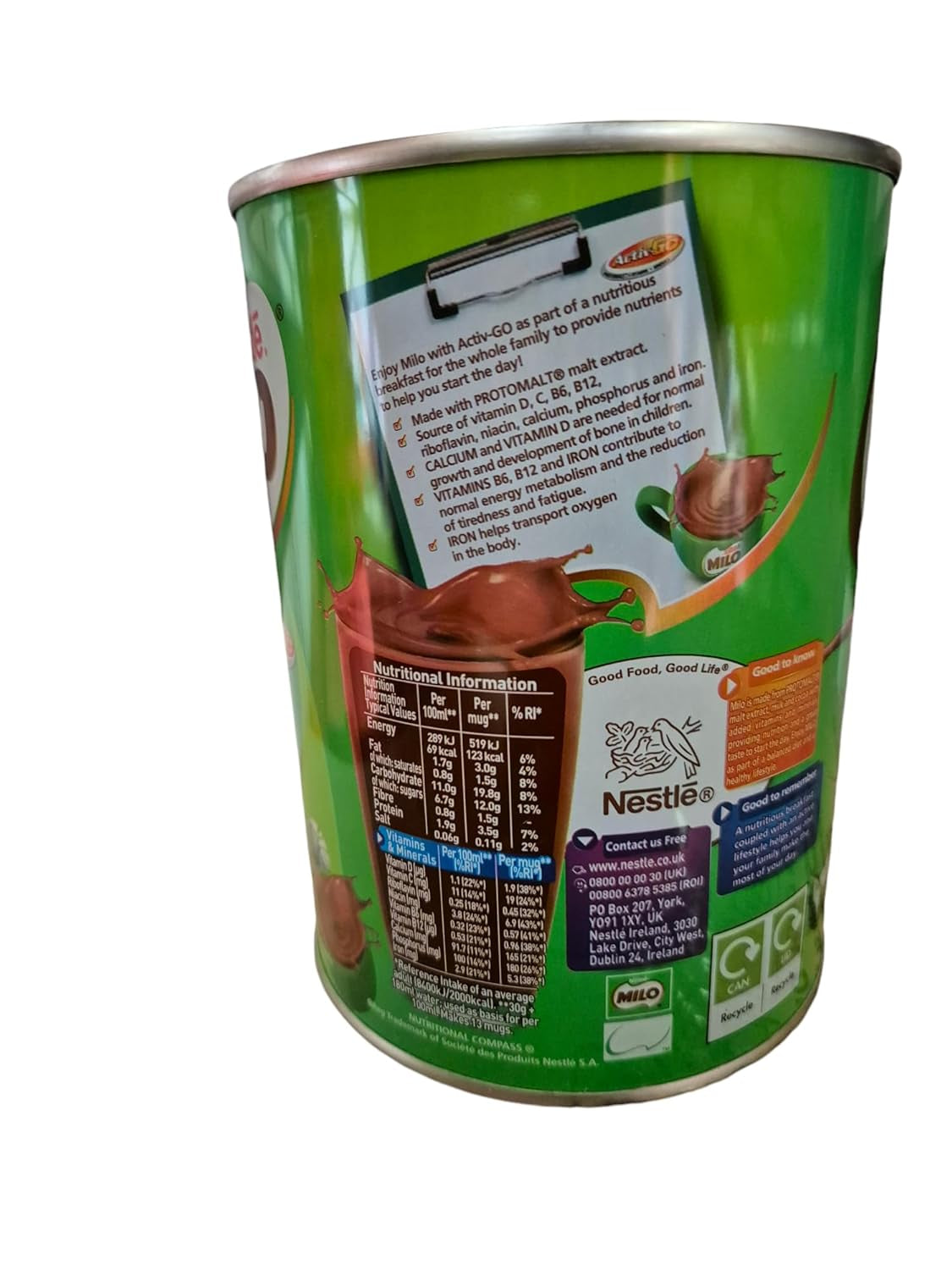 -Sæt: MILO - Instant Kakao Drink 400g + NIDO - Milchpulver 400g
