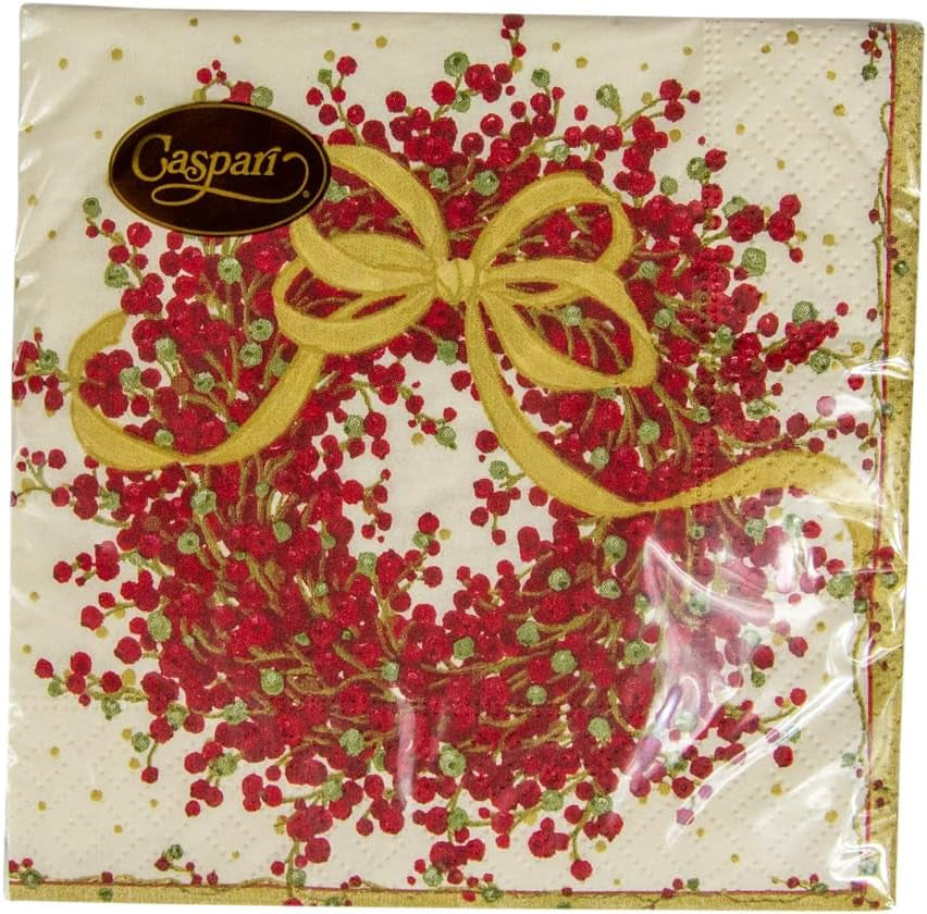 8070C trelags papirservietter, 20 stykker, 25 x 25 cm, peberbær