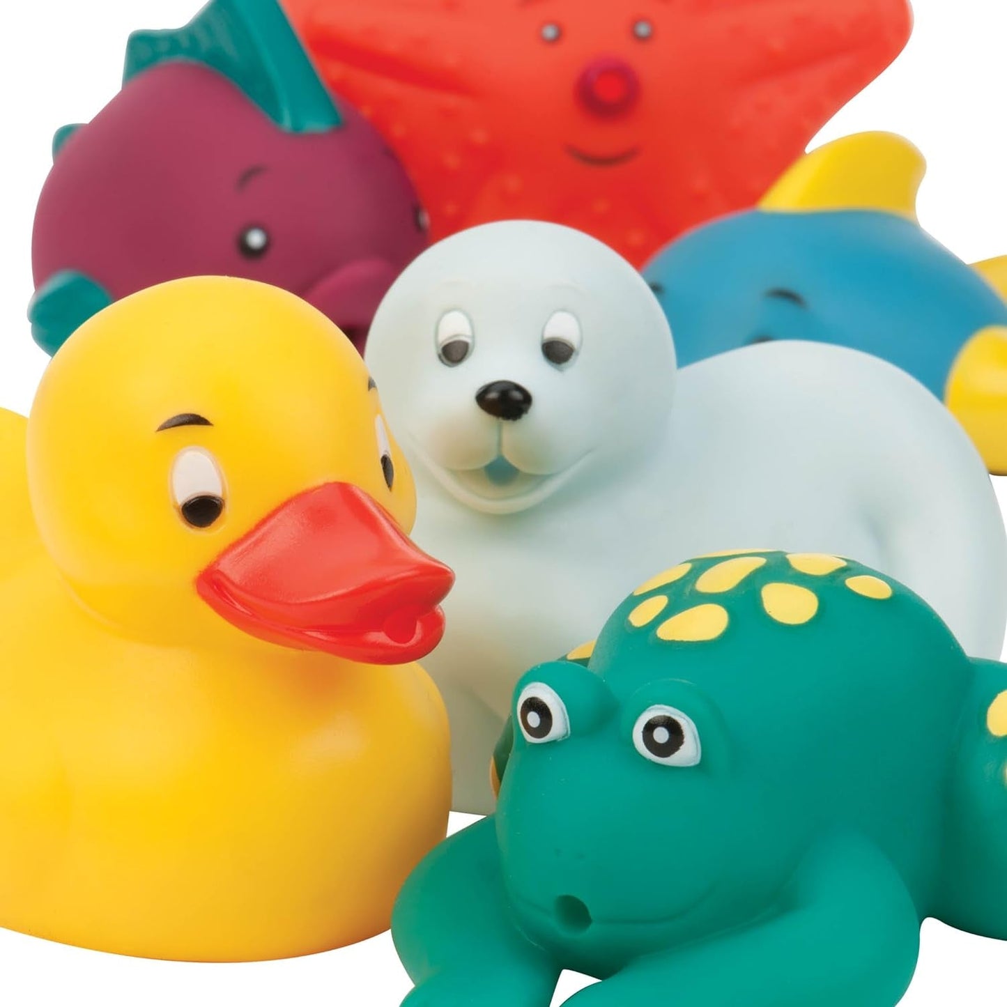 Battat 12-delt badelegetøj Babybadelegetøj Vanddyr - Badekammerater til babyer 10 måneder - Badelegetøj And og mere Bebe Toys Naty Shop