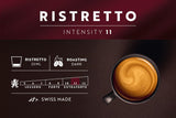 Café Royal Ristretto – Nespresso®-kompatible kaffekapsler, 100 % Arabica, intensiv, mørkristet, intensitet 11/12, Rainforest Alliance, 36 kapsler