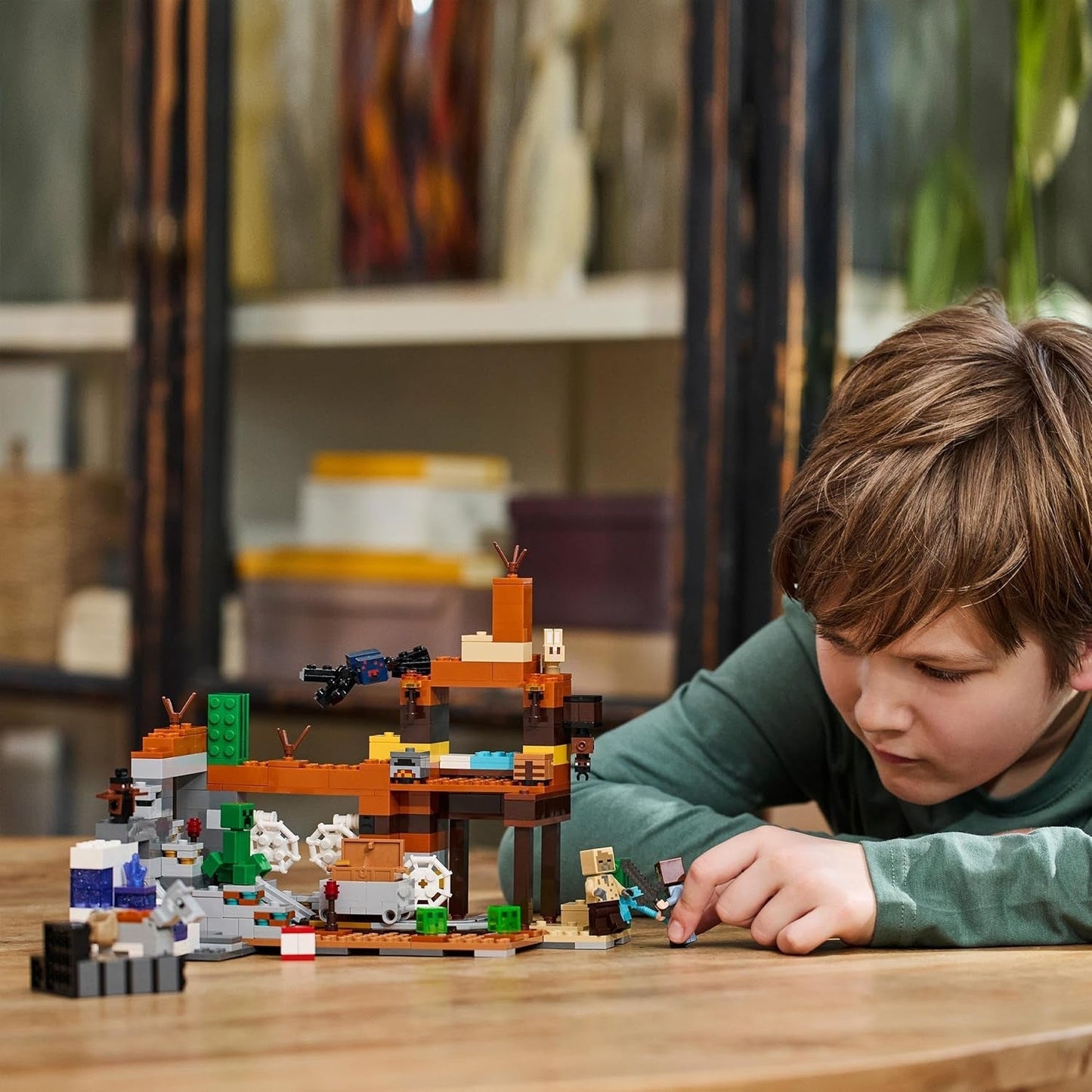 LEGO Minecraft Badlands Mine Videospil Minelegetøjssæt til drenge og piger i alderen 8+ Sjov byggeklodser Eventyrsæt Fødselsdagsgave 21263 Byggesæt Besuche den LEGO-Store