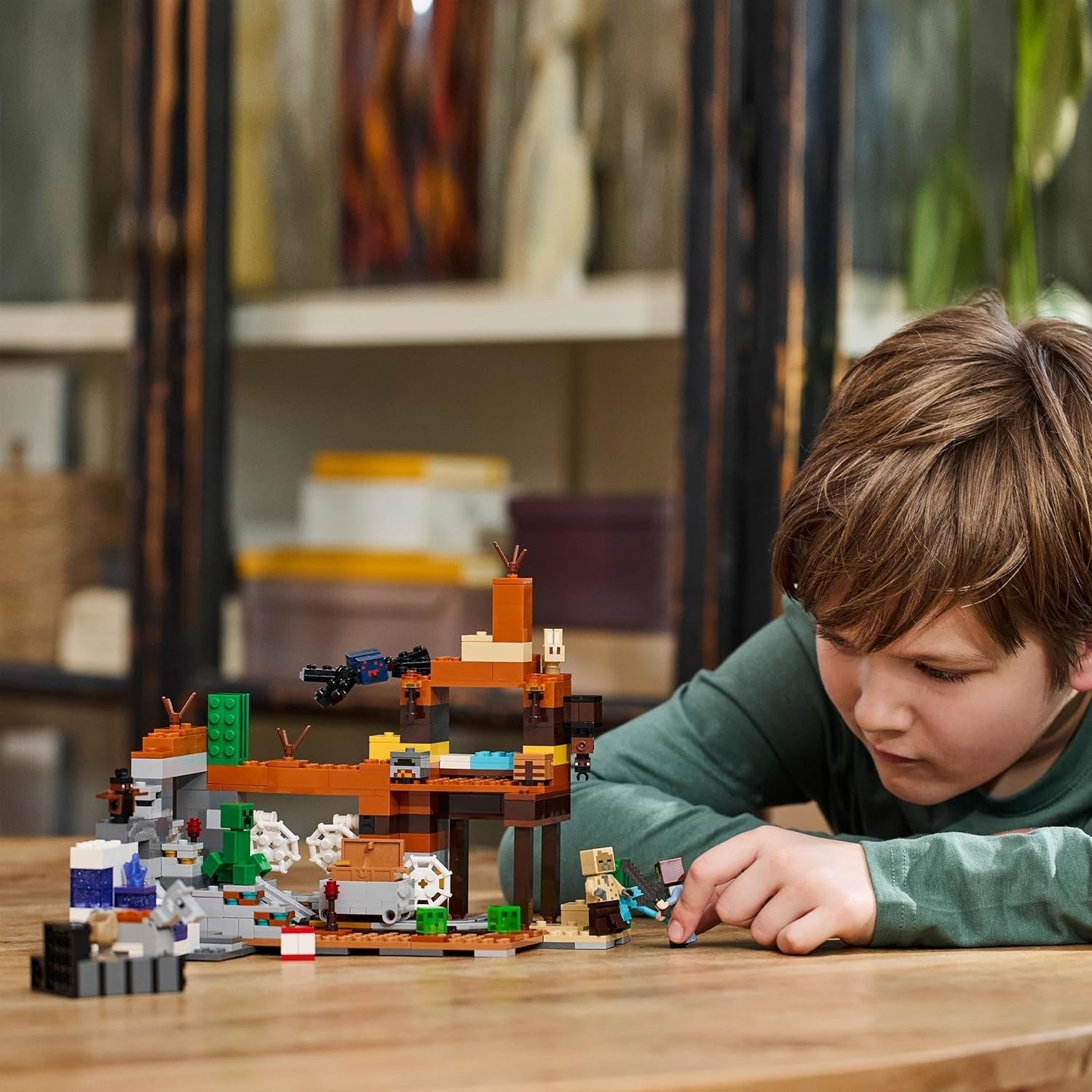 LEGO Minecraft Badlands Mine Videospil Minelegetøjssæt til drenge og piger i alderen 8+ Sjov byggeklodser Eventyrsæt Fødselsdagsgave 21263 Byggesæt Besuche den LEGO-Store