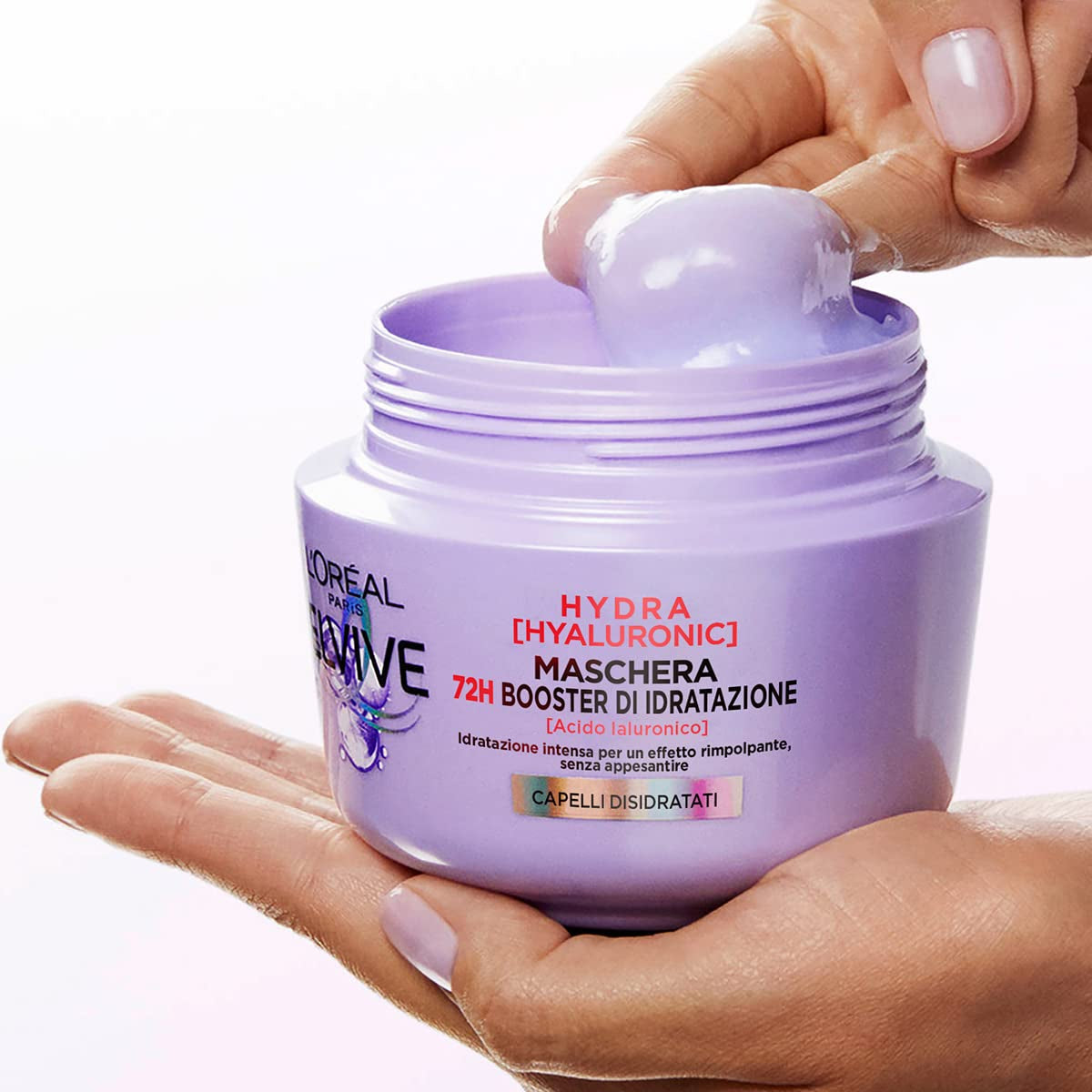 L'Or?al Paris Elvive Hydra Hyaluronic Maschera 72H Booster di Idratazione 300 ml Hårmaske Naty Shop