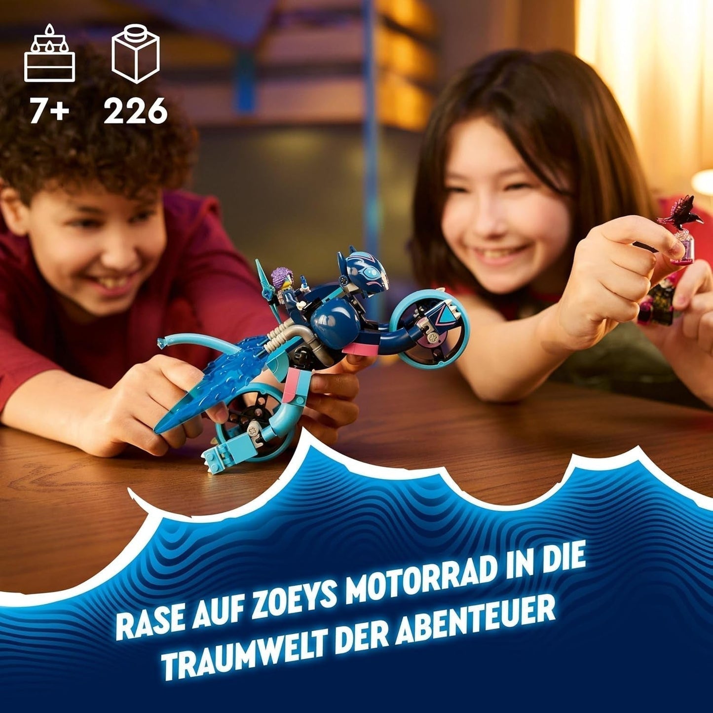 LEGO Dreamzzz Zoey's Cat Motorcykel 2 i 1 gave til 7+ år Dyremodel Byggeklods Legetøj Motorcykel Fantasy Legesæt til drenge og piger 71479 Byggesæt Beuche den LEGO-Store