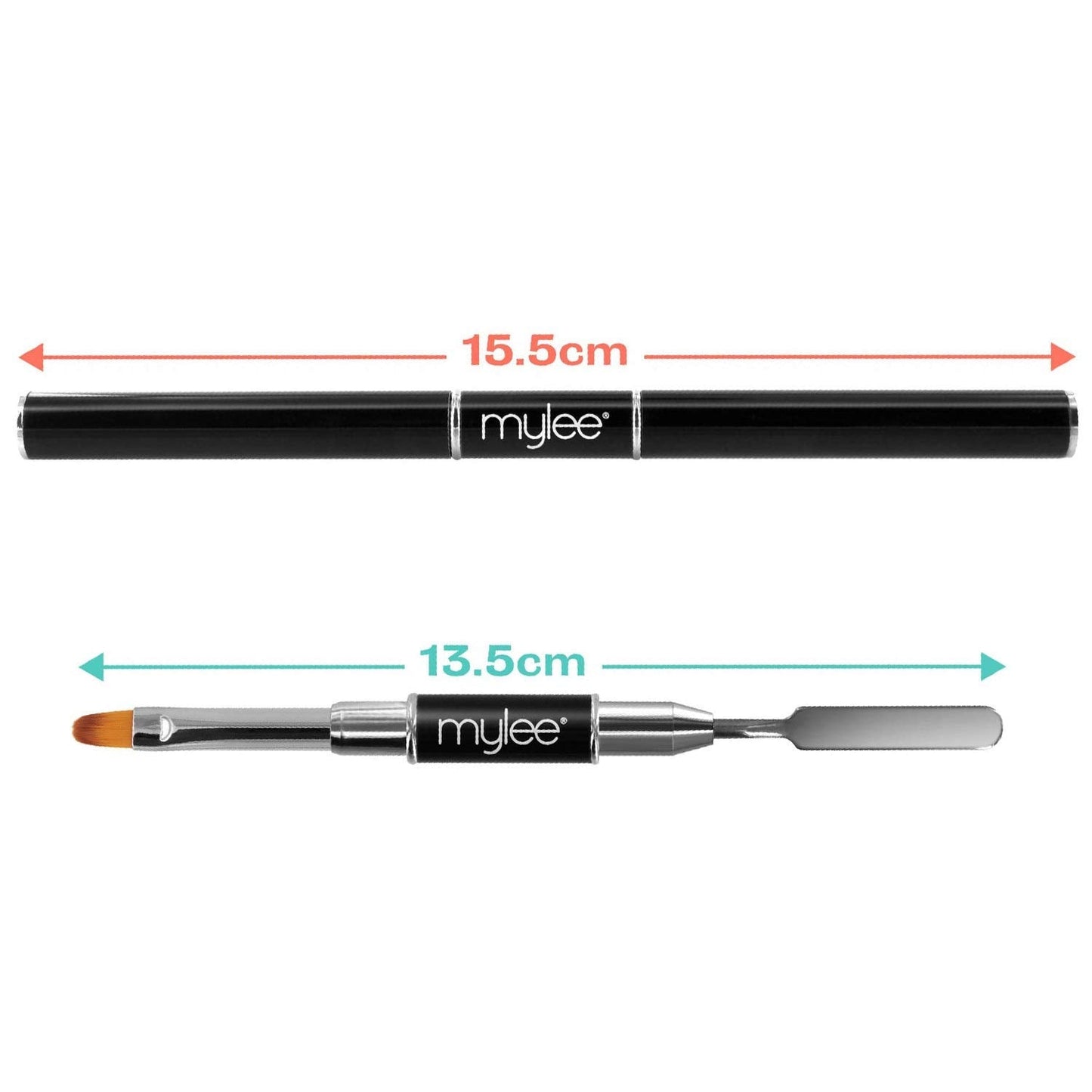 Mylee Magic Extender Gel Tool Mit Zwei Enden – 2 i 1 Pinsel & Spachtel Für UV/ LED Nagelkunst, Nagelspitzen & Für Extensions
