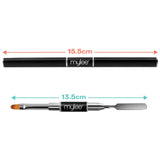 Mylee Magic Extender Gel Tool Mit Zwei Enden – 2 i 1 Pinsel & Spachtel Für UV/ LED Nagelkunst, Nagelspitzen & Für Extensions
