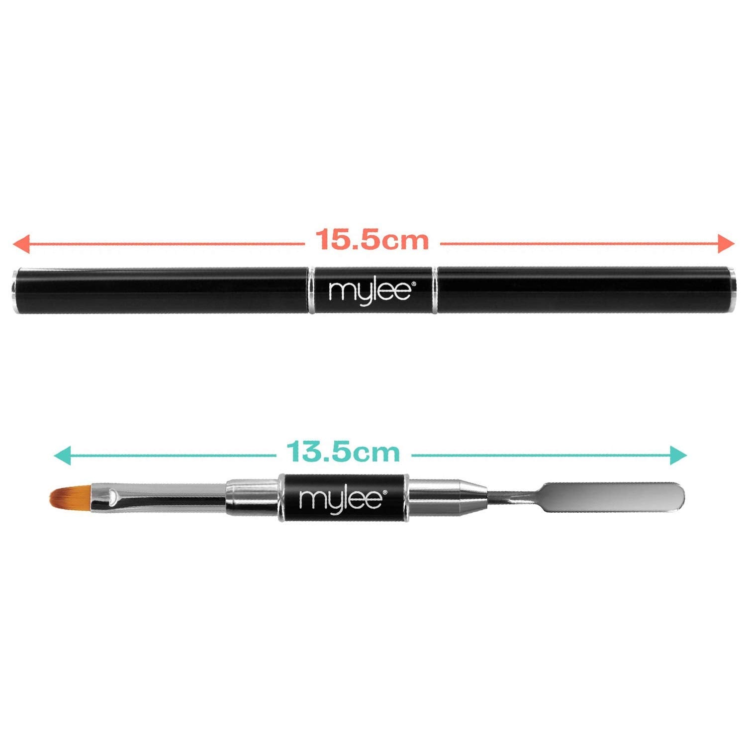 Mylee Magic Extender Gel Tool Mit Zwei Enden – 2 i 1 Pinsel & Spachtel Für UV/ LED Nagelkunst, Nagelspitzen & Für Extensions