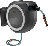 Gardena PowerRoll XXL Solo ledningsfri vægslangeboks: Automatisk slangetromle med 40 m haveslange, slangeføring og rullekontrol, batteridrevet, UV- og frostbestandig (18647-55)