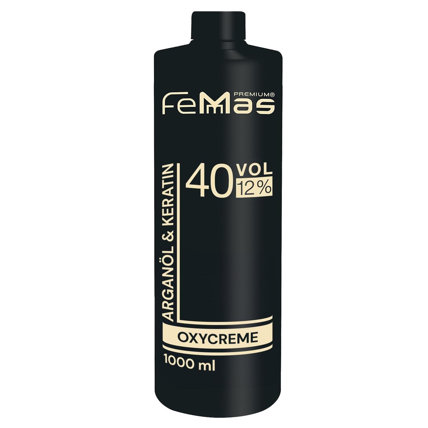 FemMas Oxycreme i 6% 1000 ml I Oxidationsmiddel til hårfarvning og farvning I Nem påføring og optimal fiksering I Fremkalder for ensartede resultater i salonkvalitet I Hårfarvningsfremkalder Hårfarve Naty Shop 12 1 liter (1 pakke)