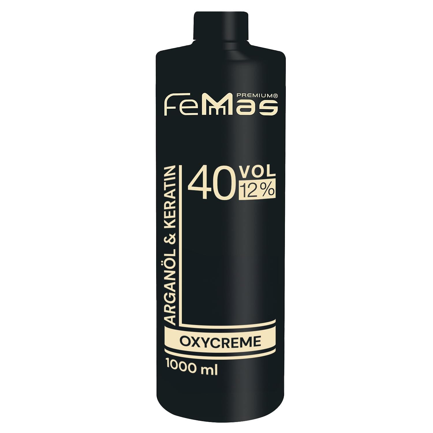 FemMas Oxycreme i 6% 1000 ml I Oxidationsmiddel til hårfarvning og farvning I Nem påføring og optimal fiksering I Fremkalder for ensartede resultater i salonkvalitet I Hårfarvningsfremkalder Hårfarve Naty Shop 12 1 liter (1 pakke)
