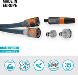 Gardena Liano Xtreme 1/2 tommer 25m sæt: Ekstremt robust tekstilhaveslange med let, vejrbestandig PVC inderslange (18475-20)