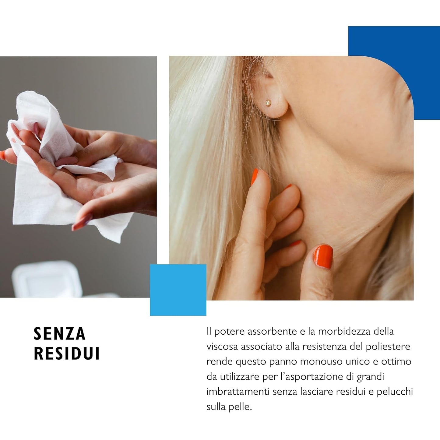 BIODERM Cellusoft - bløde, multifunktionelle engangsviskose og polyester vådservietter - multifunktionelle servietter til den delikate hygiejne af følsom og rød hud hos ældre og børn - 30 x 38 cm (50)