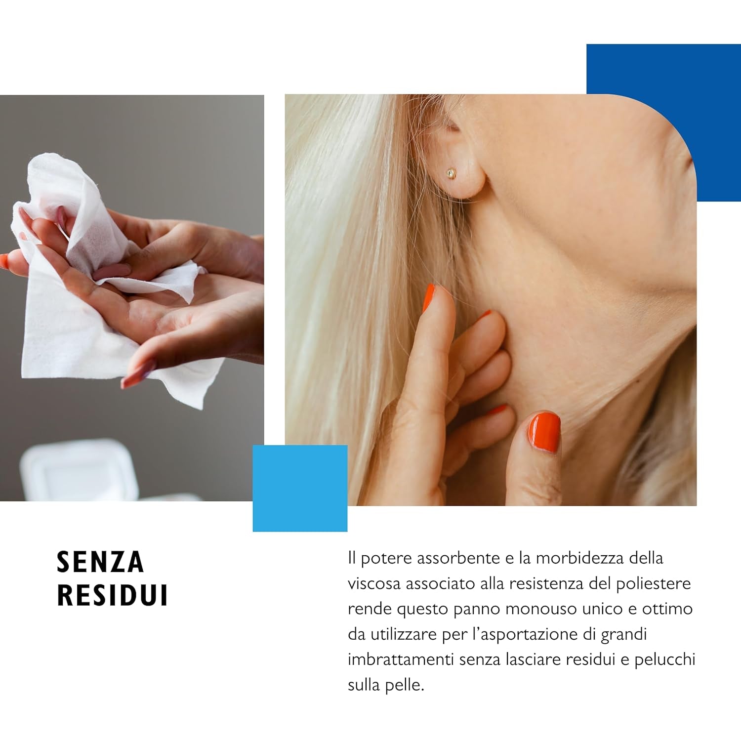 BIODERM Cellusoft - bløde, multifunktionelle engangsviskose og polyester vådservietter - multifunktionelle servietter til den delikate hygiejne af følsom og rød hud hos ældre og børn - 30 x 38 cm (50)