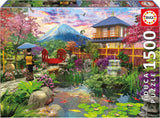 Educa - Puslespil med 1500 brikker for voksne | Den japanske have. Mål: 85 X 60 cm. Inkluderer Fixpuzzle puslespil lim. I 14 år (19937) Puzzle Naty Shop Standard titel