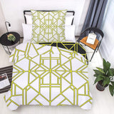 Sengetøj til børn, drenge, forskellige modeller, med lynlås, polyester mikrofibre Sengetøj - børn Naty Shop Geometriske linjer 135X200 Cm + 80X80 Cm