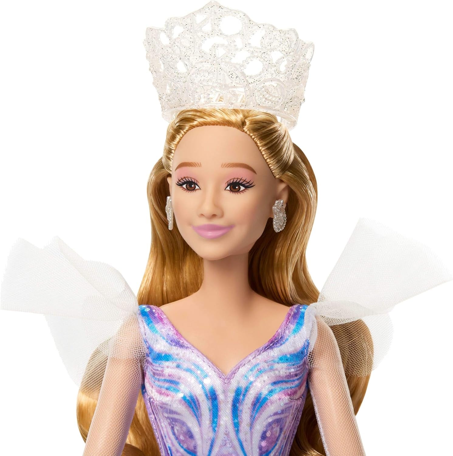 Mattel Wicked: Part 2 af Universal Pictures Glinda Deluxe Doll med aftageligt outfit og 3 tilbehør, inspireret af filmen, JFM13, [Multicolor]