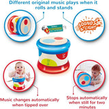 Hape Babytromme | Rullende musiklegetøj for de små til at lære rytme og forskellige lyde, batteridrevet, fra 6 måneder Baby Toys Naty Shop