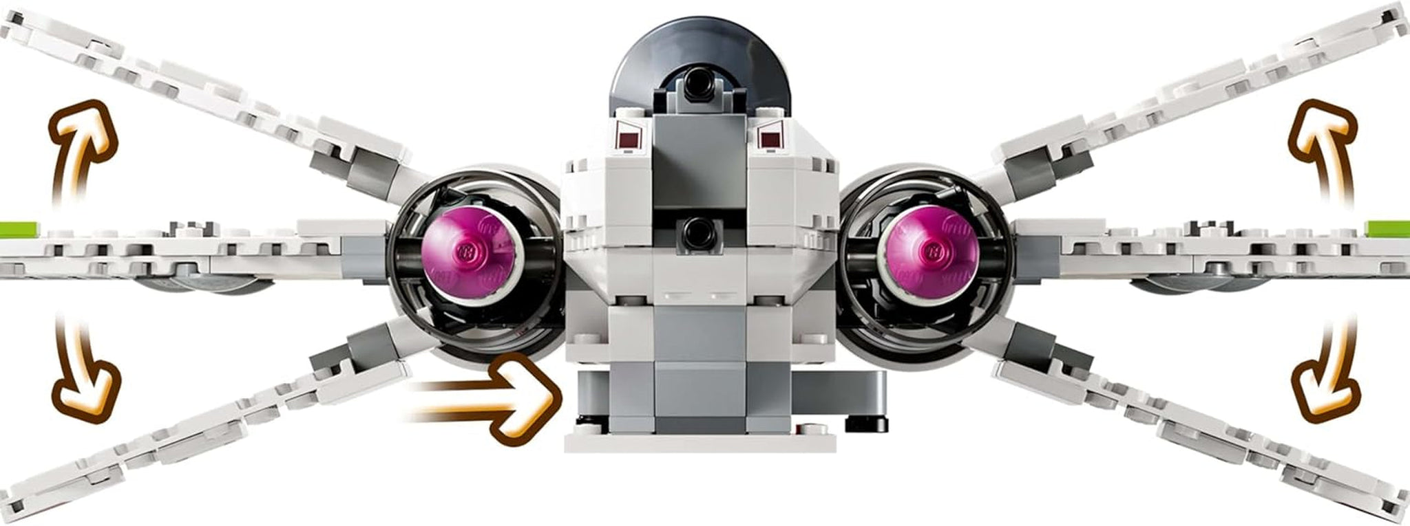 LEGO Star Wars 75402 ARC-170 Starfighter-legetøj med 4 minifigurer inklusive klonpilot og droid R4-P44, samlerobjekt, gave til Revenge of the Sith-fans og drenge og piger i alderen 9+ Byggesæt Beuche den LEGO-Store