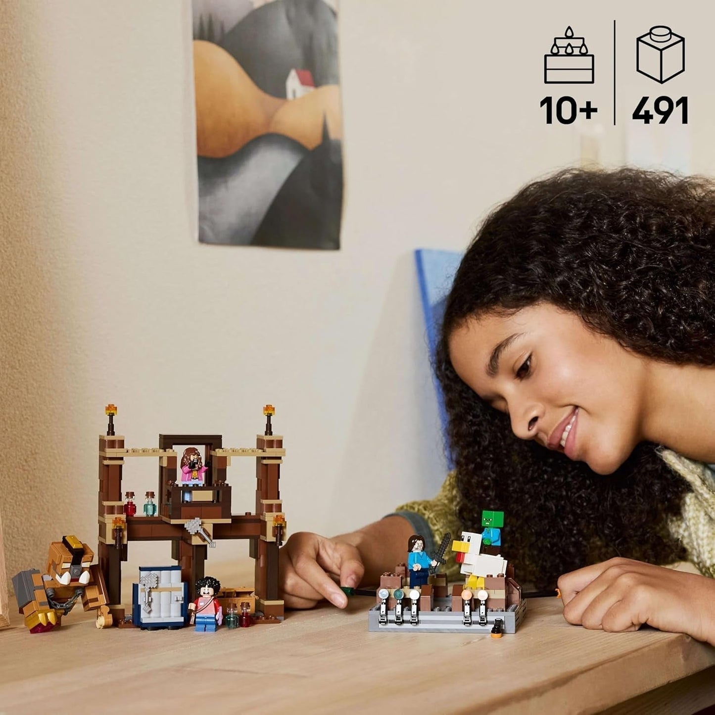 LEGO Minecraft Forest Manor med boksering - Gamersæt med zombier og Oberborst - Interaktivt byggelegetøj med udstyr og baner - Gave til drenge og piger 10+ - 21272 Byggesæt Besuche den LEGO-Store