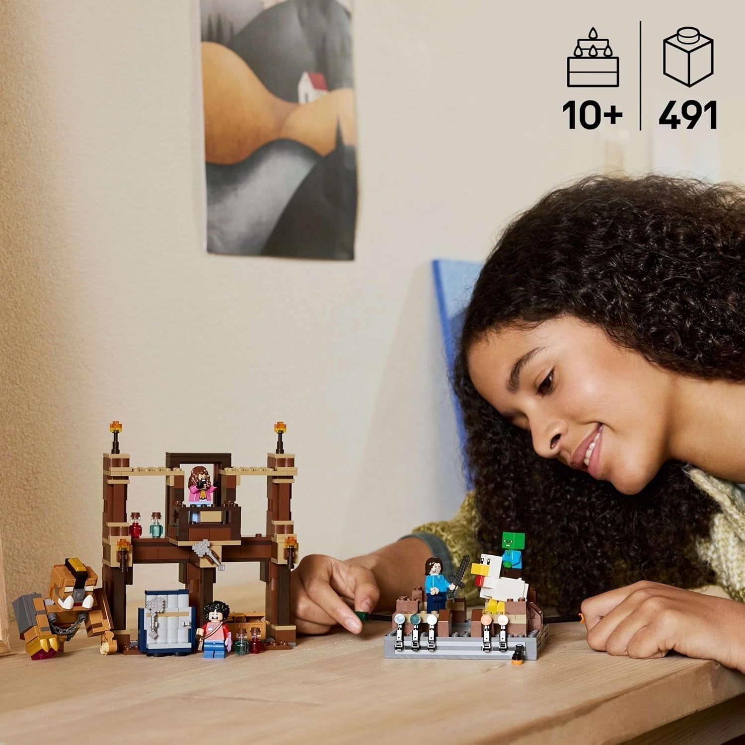 LEGO Minecraft Forest Manor med boksering - Gamersæt med zombier og Oberborst - Interaktivt byggelegetøj med udstyr og baner - Gave til drenge og piger 10+ - 21272 Byggesæt Besuche den LEGO-Store